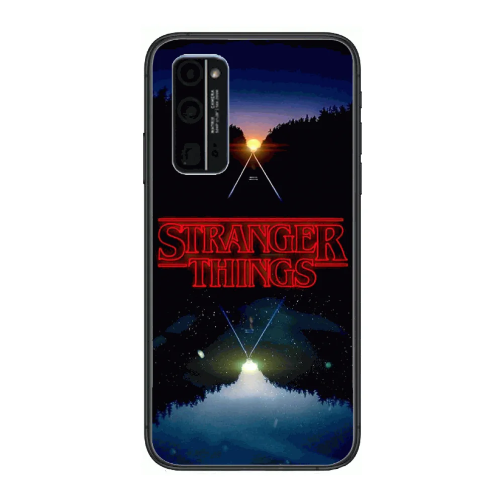 

Hot Stranger Things poster Phone Case Hull For Huawei Honor 8 9 10 20 30 A S Lite Pro 5g i Black Back Soft Cell Cover Pretty