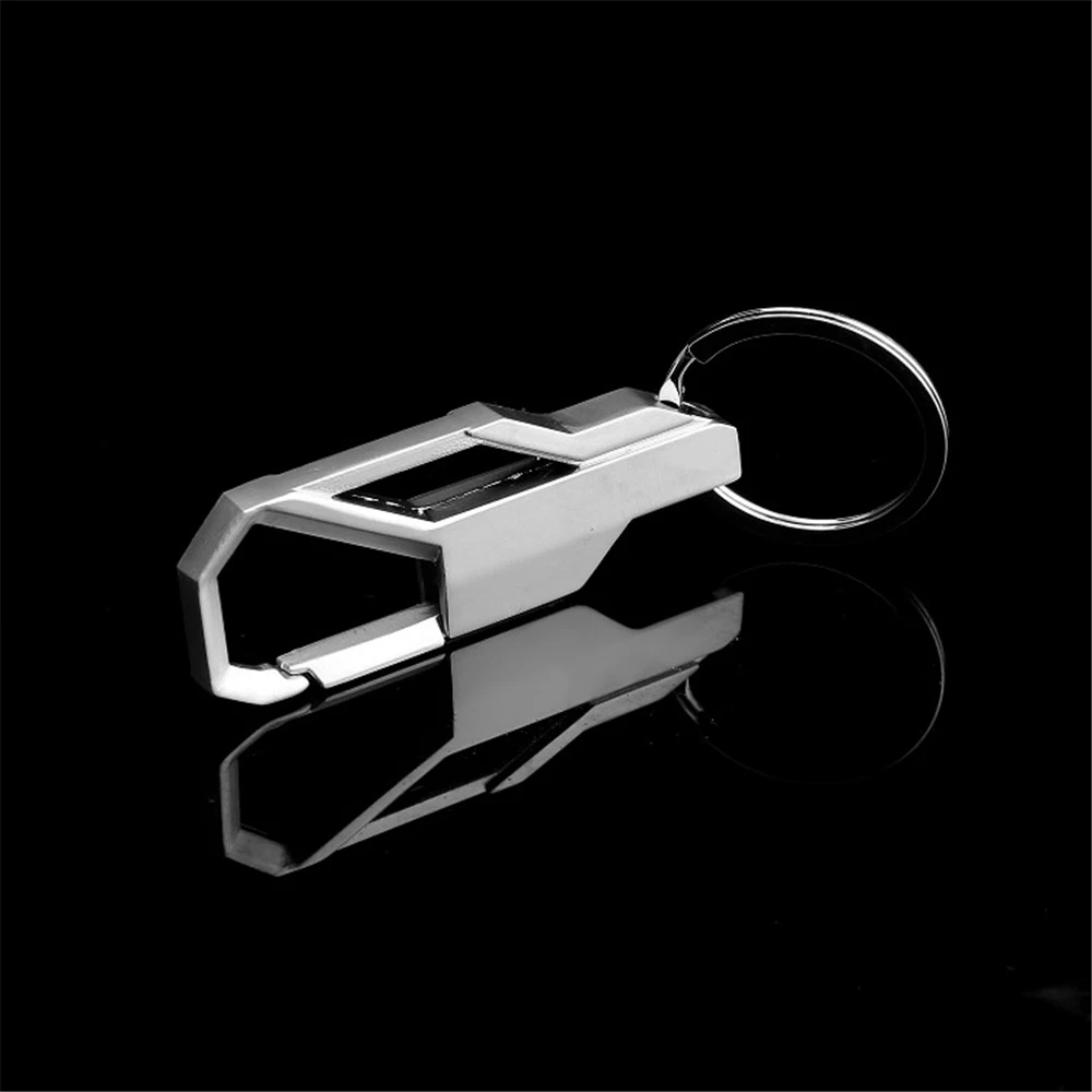

Fashion Stainless Steel Mens Keychain Waist Hanging Business gentleman Keyring Best Gift Key holder Jewelry