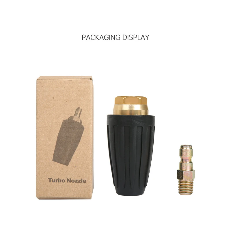 

Areyourshop High Pressure Washer Rotating Turbo Nozzle 3600PSI 2.5 3 3.5 4 GPM 1/4" Quick Connect