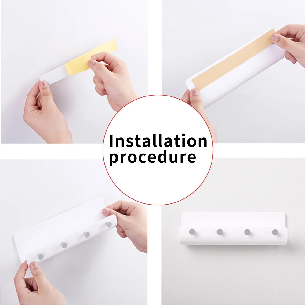 Крепкая длинная Вешалка для домашней двери настенные крючки держатель ключей