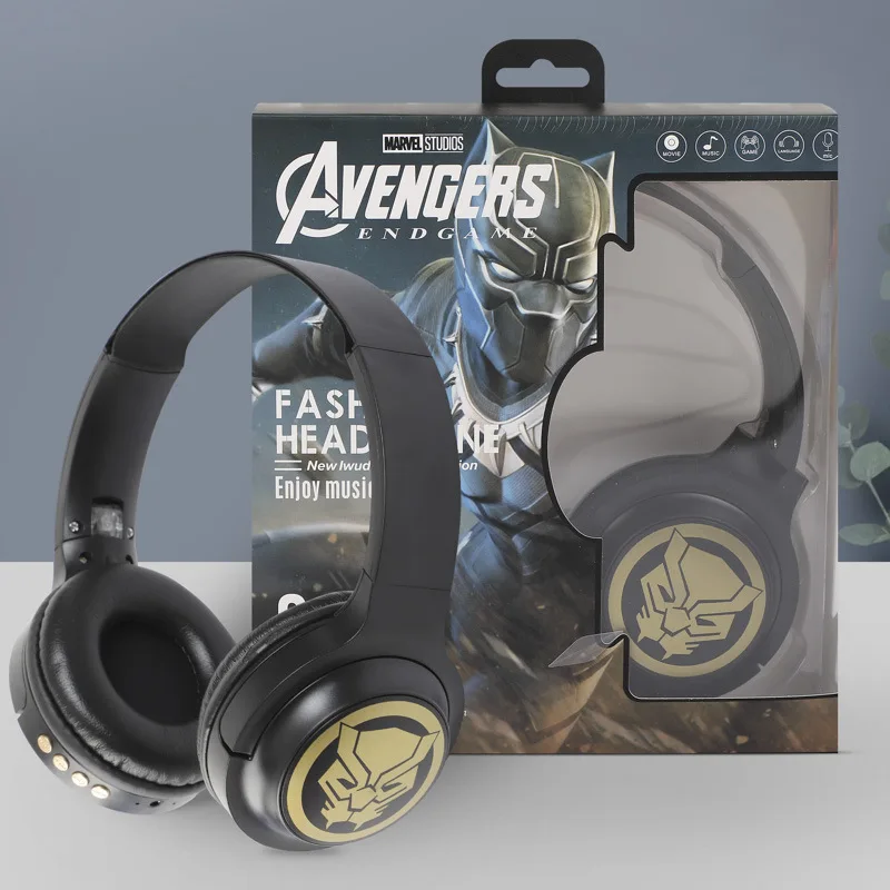 Disney Marvel Original Headphone 5.0 Stereo Headset Link Computer Spider-Man Captain America Wireless Bluetooth Headset enlarge