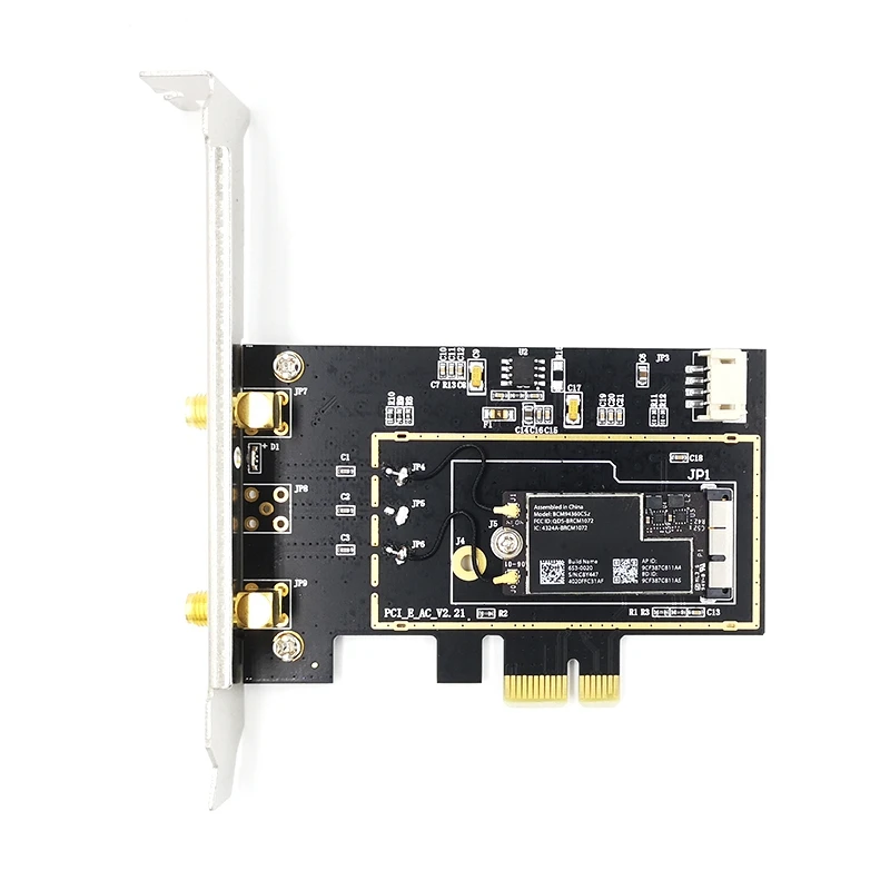 BCM94360CS2 BCM943224PCIEBT2 Wlan Wi-Fi карта для рабочего стола PCIe PCI-E 1X конвертер двухдиапазонный