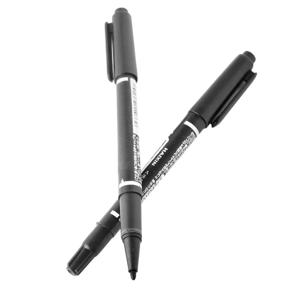 

Portable Dual Marker Permanent Marker Pen 10 Pieces Waterproof Fine Point Crude Nib Black Ink 0.5mm-2mm