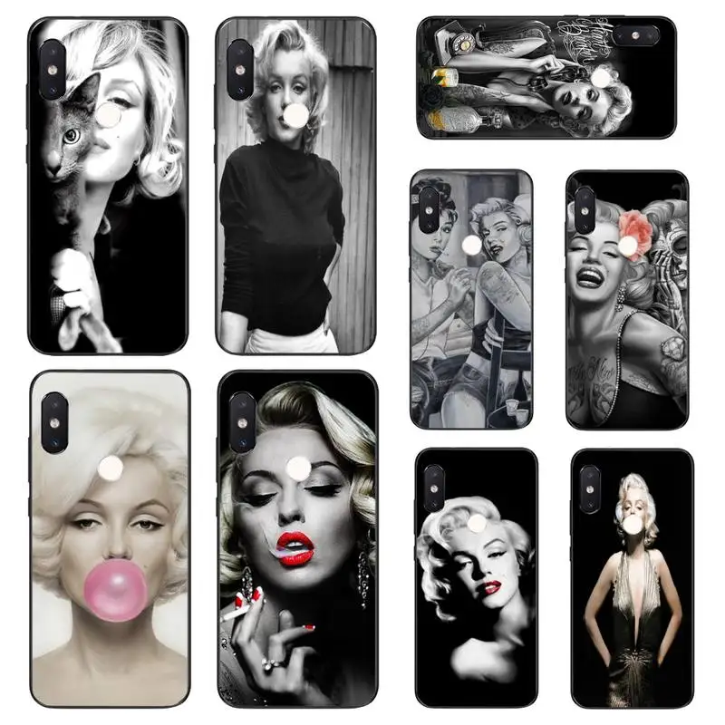 Милый чехол для телефона Motirunner Marilyn Monroe Bling Xiaomi Mi8 9 10 9T 5 6 A1 A2Lite 9SE 8SE Mi8lite Mix2 Max3 F1 |