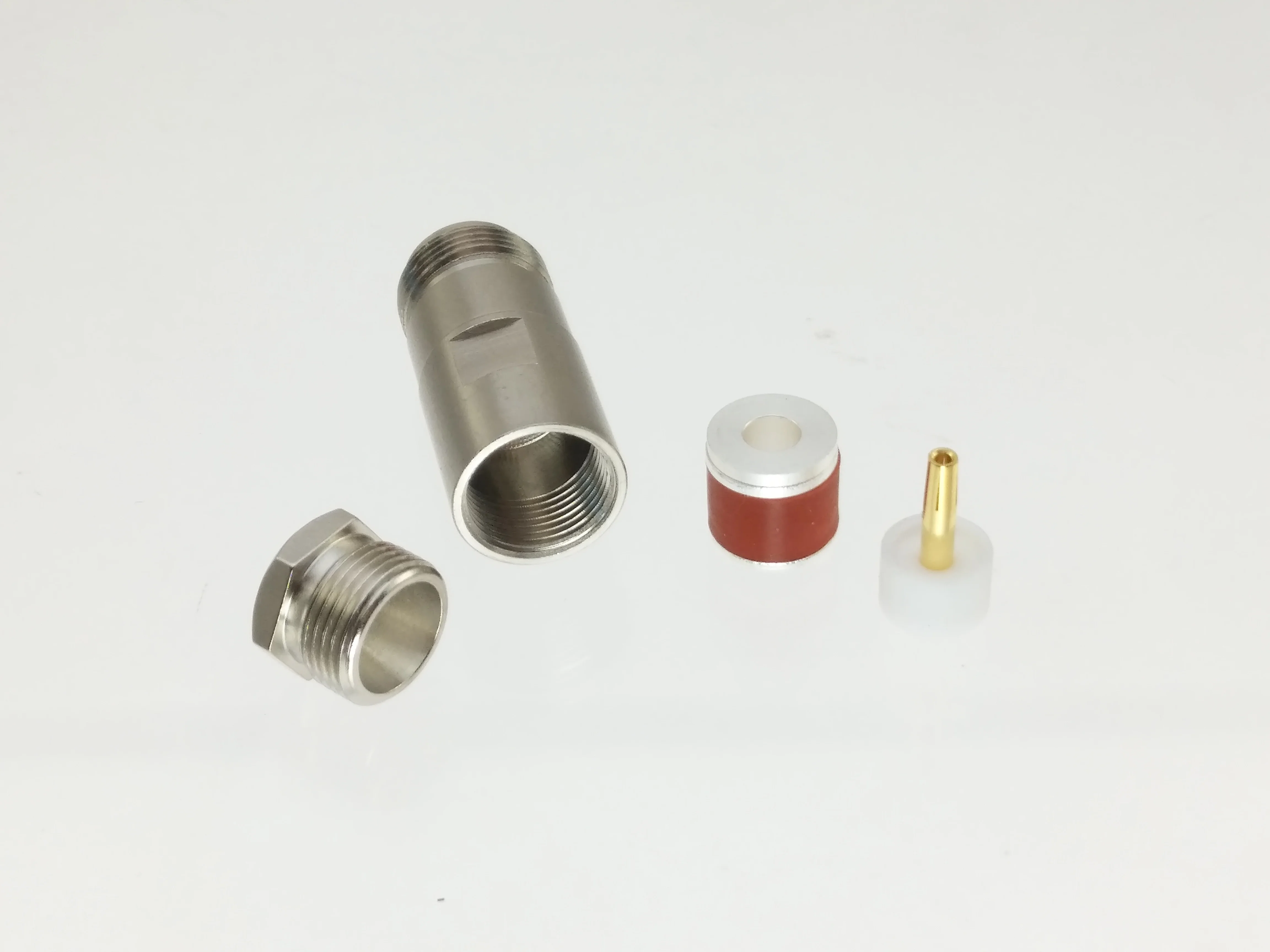 1pce Connector N female jack clamp RG5 RG6 LMR300 RG304 cable Straight | Обустройство дома