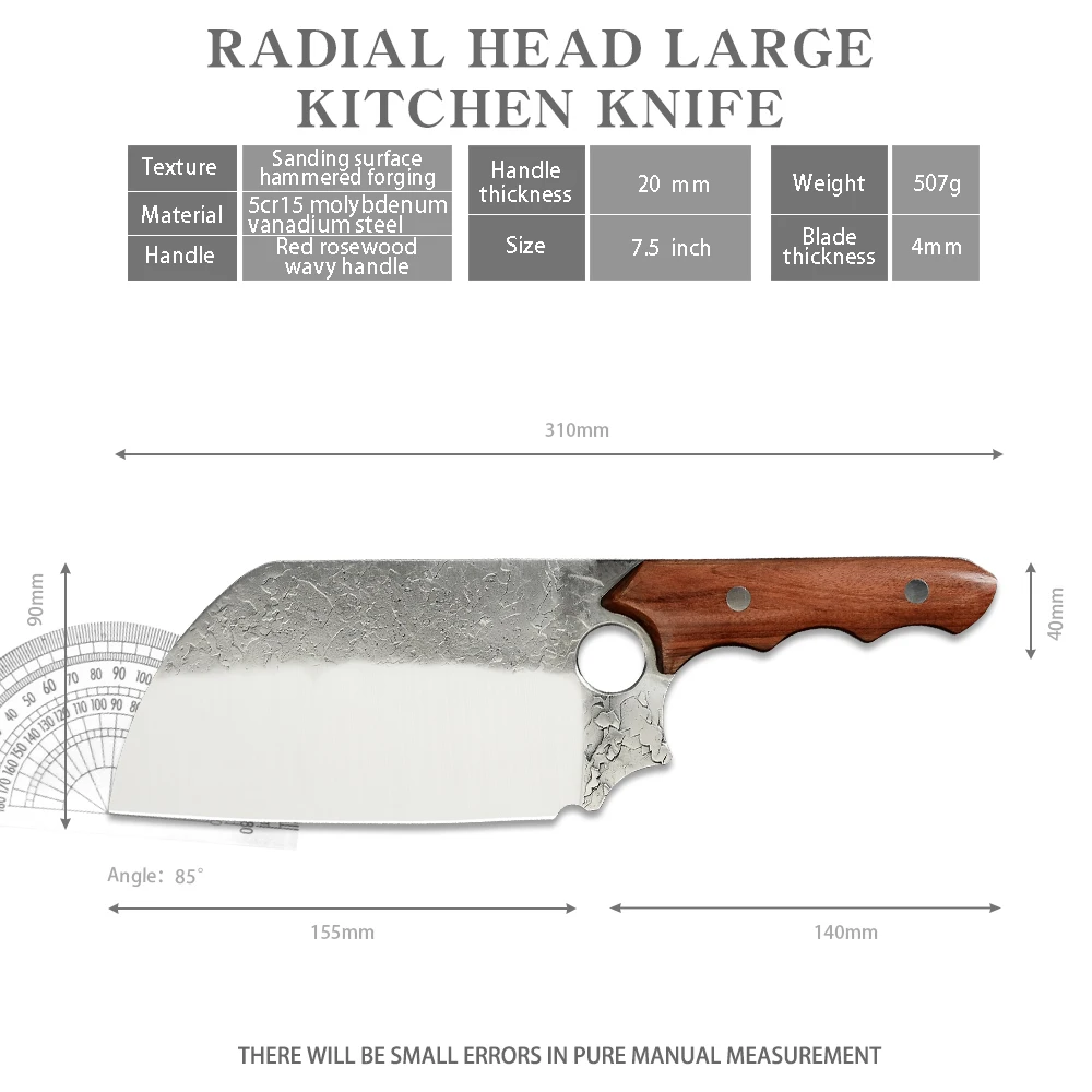 

5Cr15Mov Stainless Steel Meat Cleaver Boning Knife Kitchen Chinese Chef Knife Vegetable Cutting Tools Outdoor Knife Cooking Tool