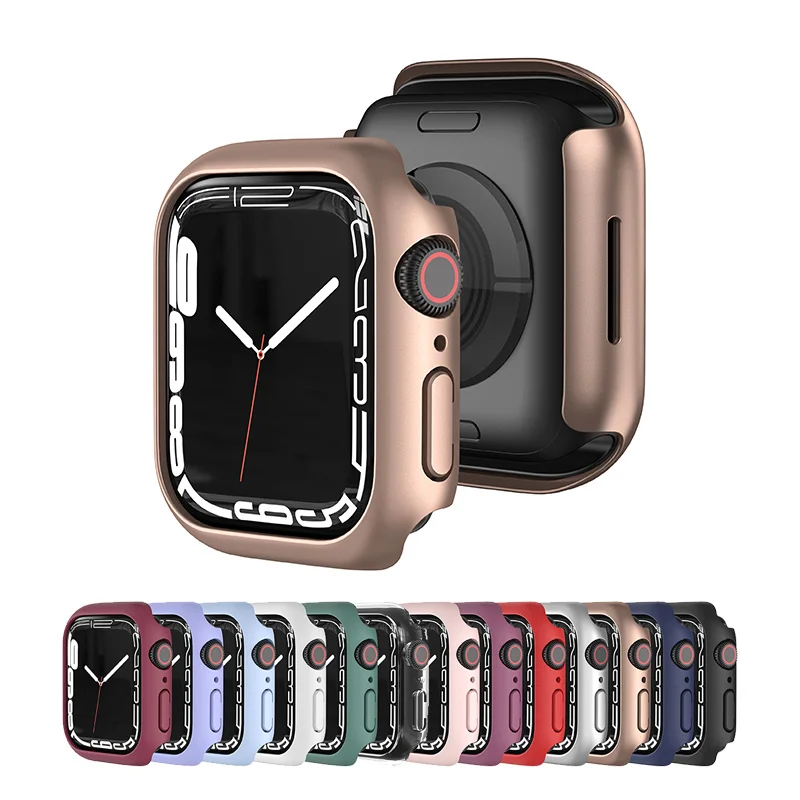 

PC Watch Protective Case for Apple Watch 41mm 45mm Electroplating Shell for iWatch Series 7 Accessories