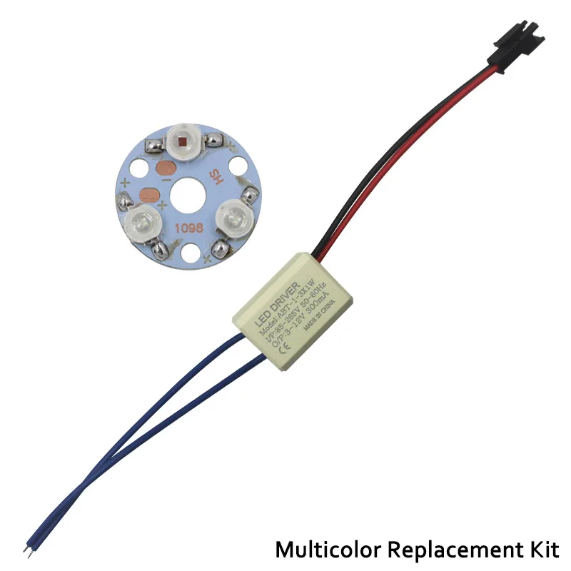 Replacement Kit Современный алюминиевый многоцветный 3 Вт светодиодный спиральный настенный светильник светящееся освещение для спальни фойе ТВ декоративный настенный светильник для комнаты - Цвет абажура: Replacement Kit