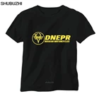 Dnepr украинский русский сидекар военный мотоцикл футболка shubuzhi новейшая буква Новинка Мужская Повседневная футболка sbz8366