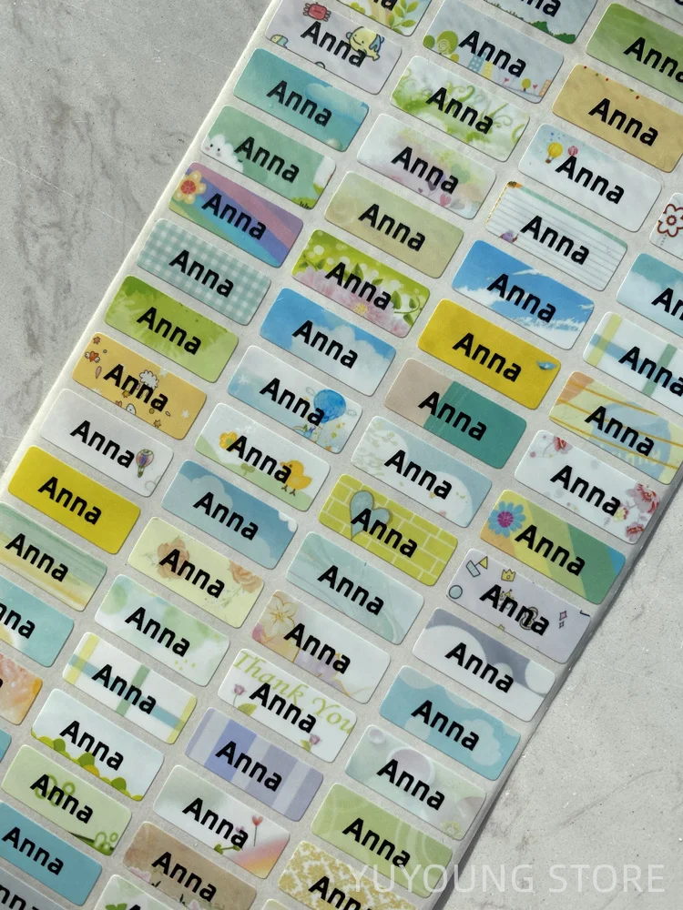 120 шт. S размеры именной ярлык стикер на заказ наклейки Водонепроницаемый
