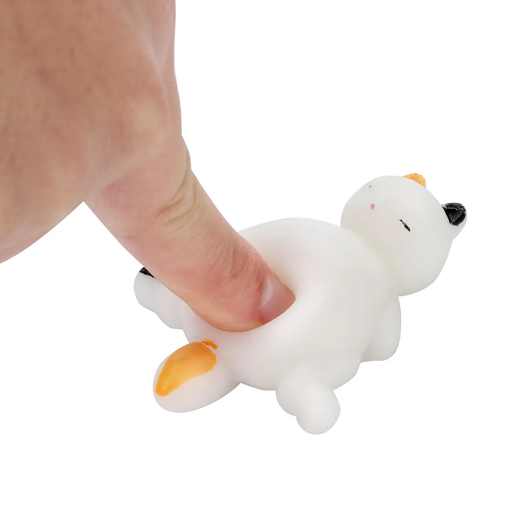 Squishyies Моти и рисунком ленивый кот выжать Исцеление Веселые Kawaii Плюшевые игрушки