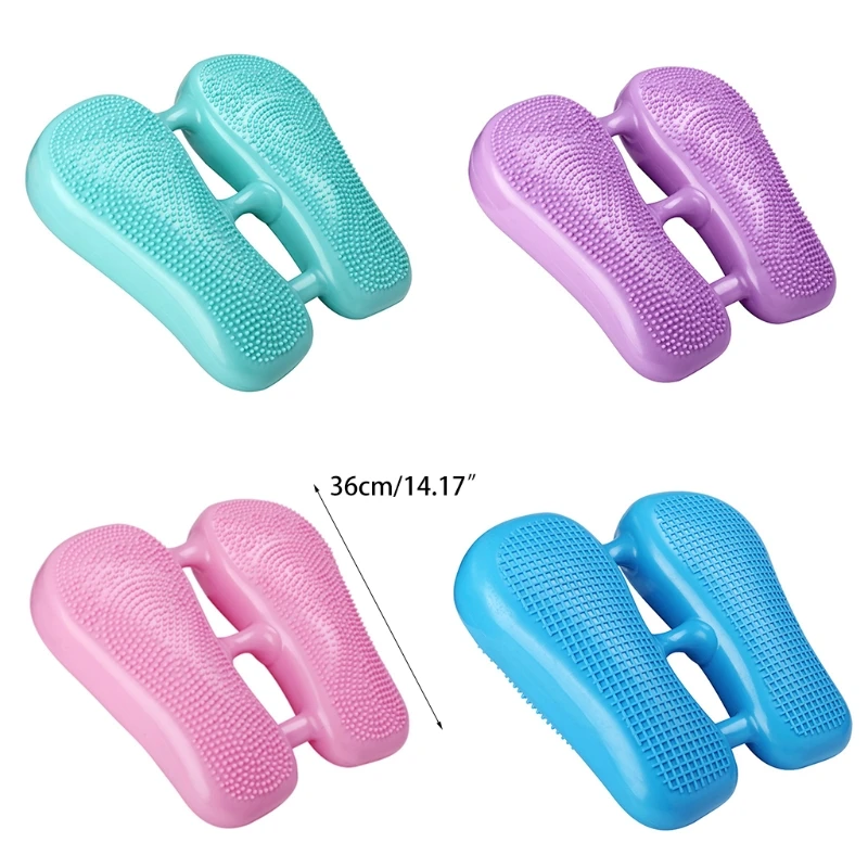 

E5BD Inflatable Yoga Balance Pedal Exerciser Training Stepper Mini Weight Loss Gym Fitness Non-slip Knee Pads Cushion Mat