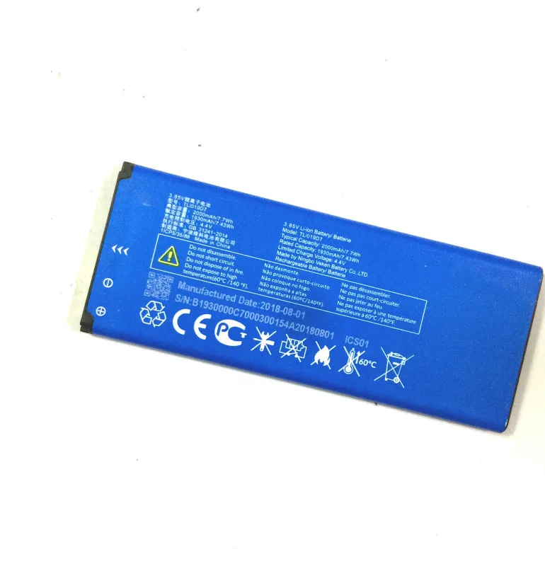Аккумулятор TLI019D7 для Alcatel 1 2000 5033D 5033X 5033Y 5033A 5033T 5033J телефона Telstra Essential Plus 5033 2018 мАч |