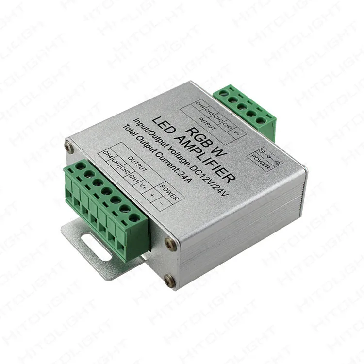 

DC12V 24V 24A RGBW amplifier RGBW aluminum amplifier 6A*4channel for 5050 RGBW led strip light