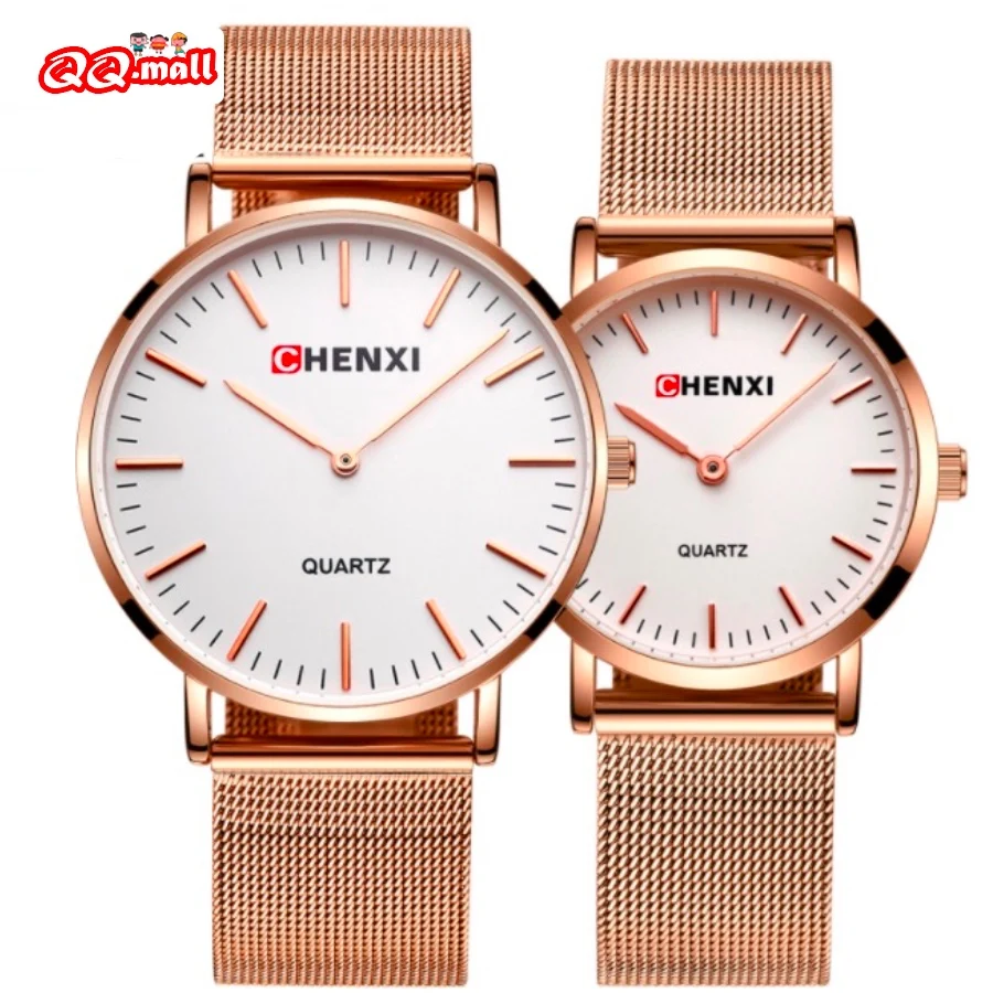 

Top Brand Chenxi Couple Watch Men Women Ultra Thin Business Simple Wristwatch Mens Quartz Male Female Clock relogio masculino