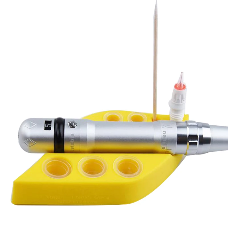 

1pcs Soft Silicone Pen Ink Gun Rods Holder Pigment Ink Cup Stand Permanent Makeup Eyebrow Tattoo Tools New