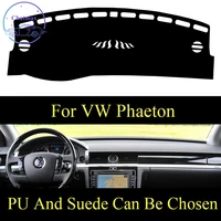 for volkswagen vw phaeton dashboard console cover pu leather suede protector sunshield pad