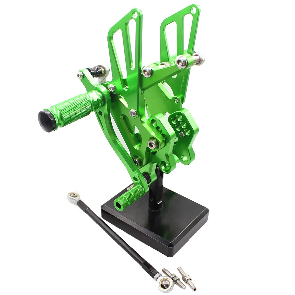 МФС мотоцикл задний комплект ЧПУ Регулируемые подножки аксессуары для Kawasaki Ninja