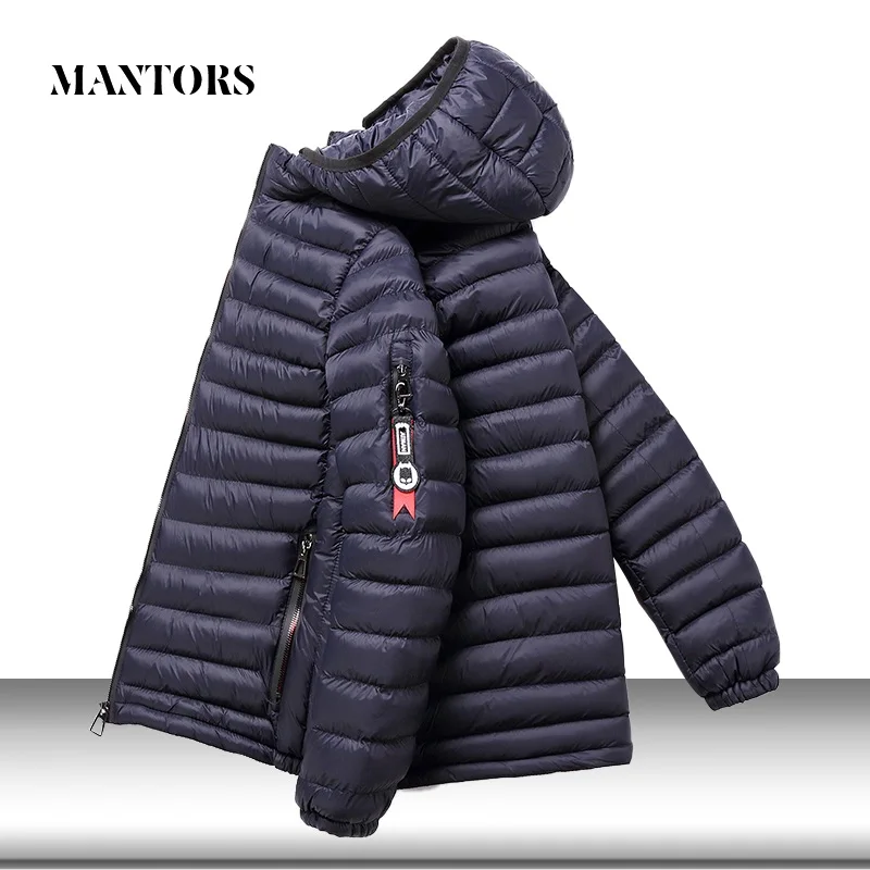 Мужская Повседневная парка с капюшоном Толстая теплая однотонная куртка на