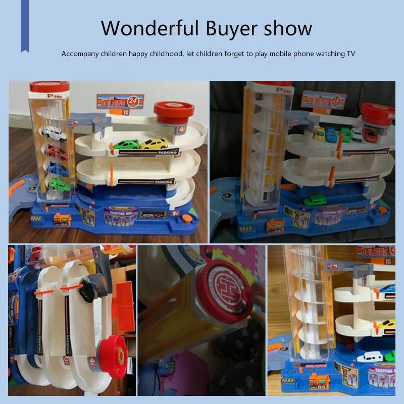 

Electric Rail Car Car Building Children's Parking Lot Toy Set Large Multi-storey Small Garage Boy Gift Traffic Awareness