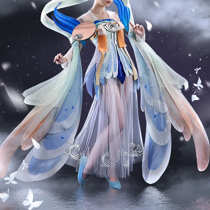 Женский карнавальный костюм Arena of Valor Chang e New Skin Ru Meng Ling вечерние костюмы в