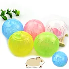 Цветной хомяк, мяч для бега, колесо для упражнений, милые маленькие животные, белка, Голландская свинка, маленькая мышь, Спортивная пластиковая игрушка для бега