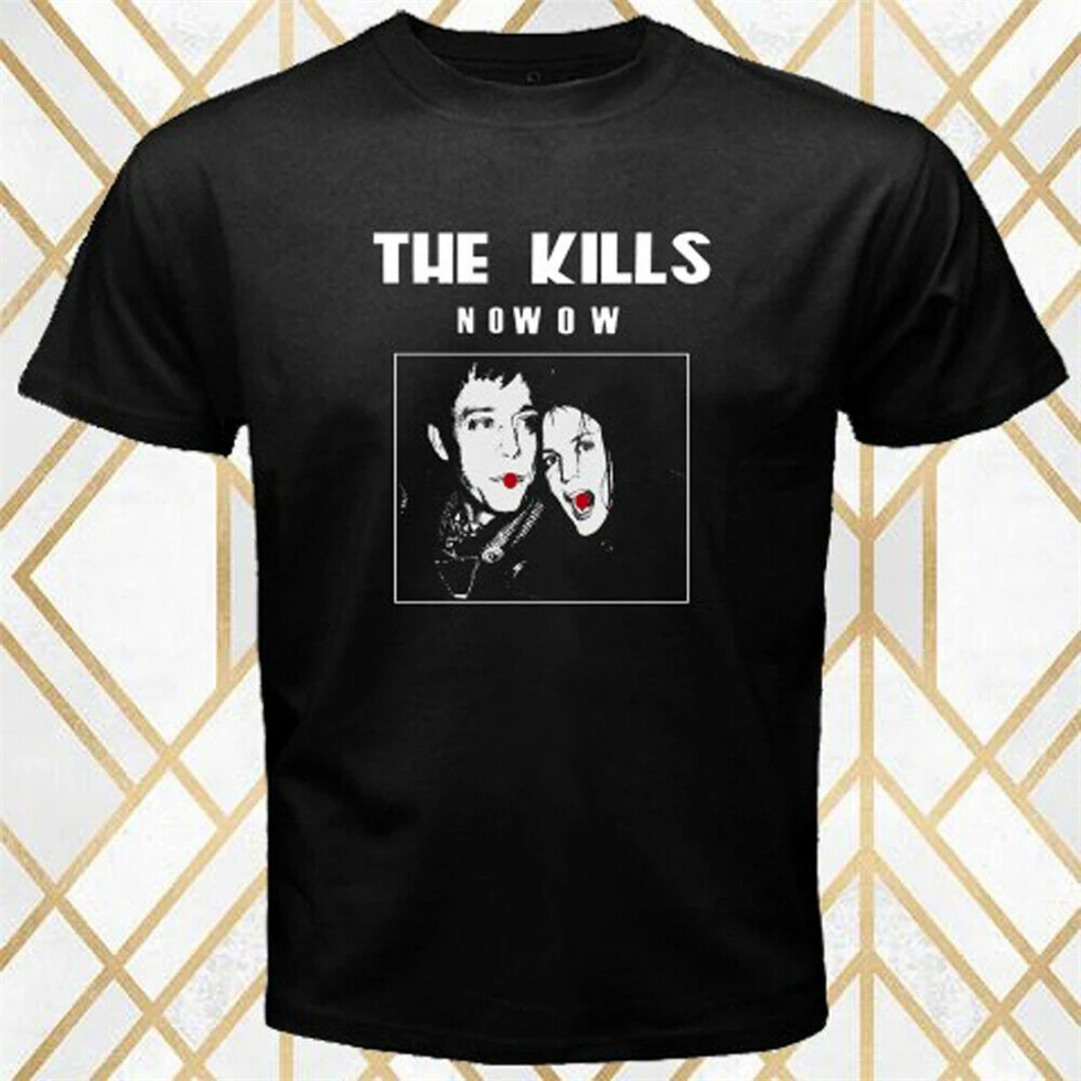 The Kills инди-рок-группа No Wow альбом логотип мужская Черная Футболка размер S-3Xl