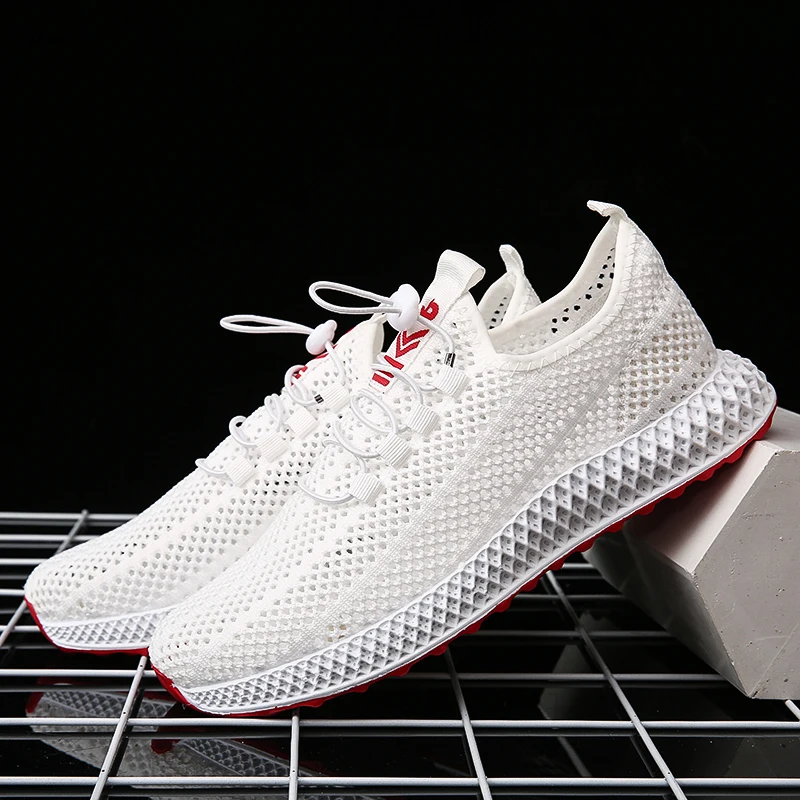 

2021 Spring Fashion Women's Casual Shoes Summer New Hollow Mesh Flat Shoes Designer Women's Sports Shoes Breathable Soft Lace