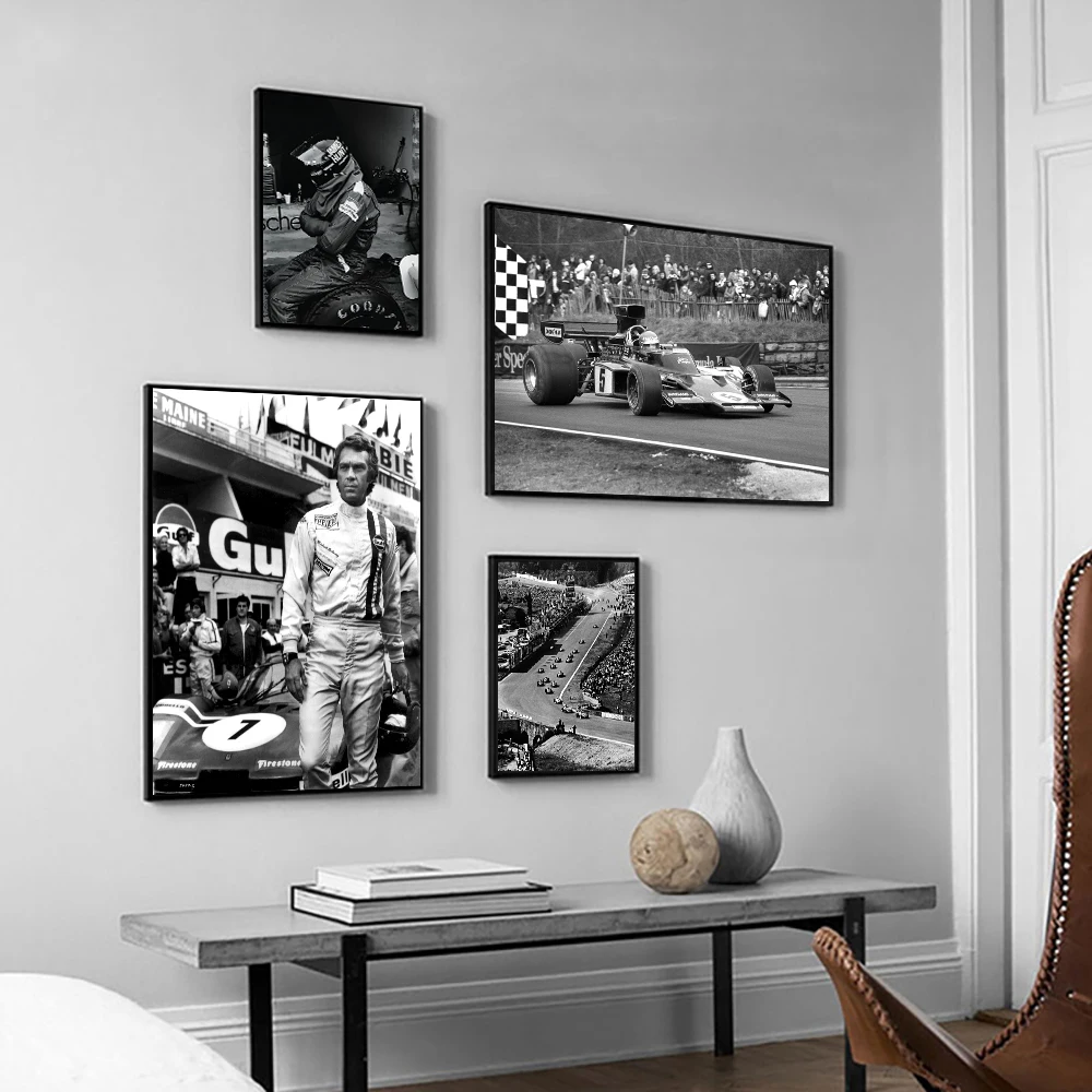 

Le Mans F1 Racing Posters And Prints Senna 24 Hours Endurance Race Canvas Painting Prints Car Wall Art Pictures Home Decoration