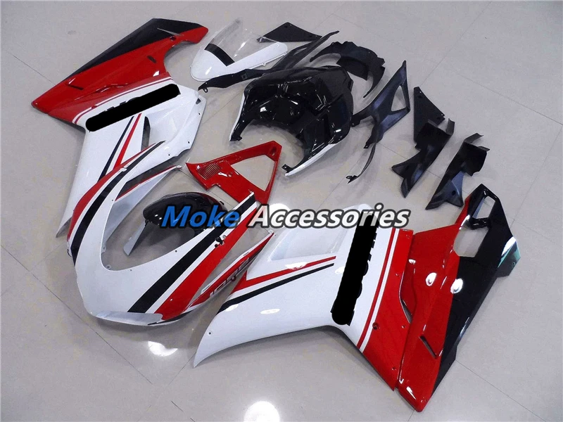 

Motorcycle Fairings Kit Fit For 848 1098 1198 2007-2012 Bodywork Set High Quality Abs Injection Red White Black