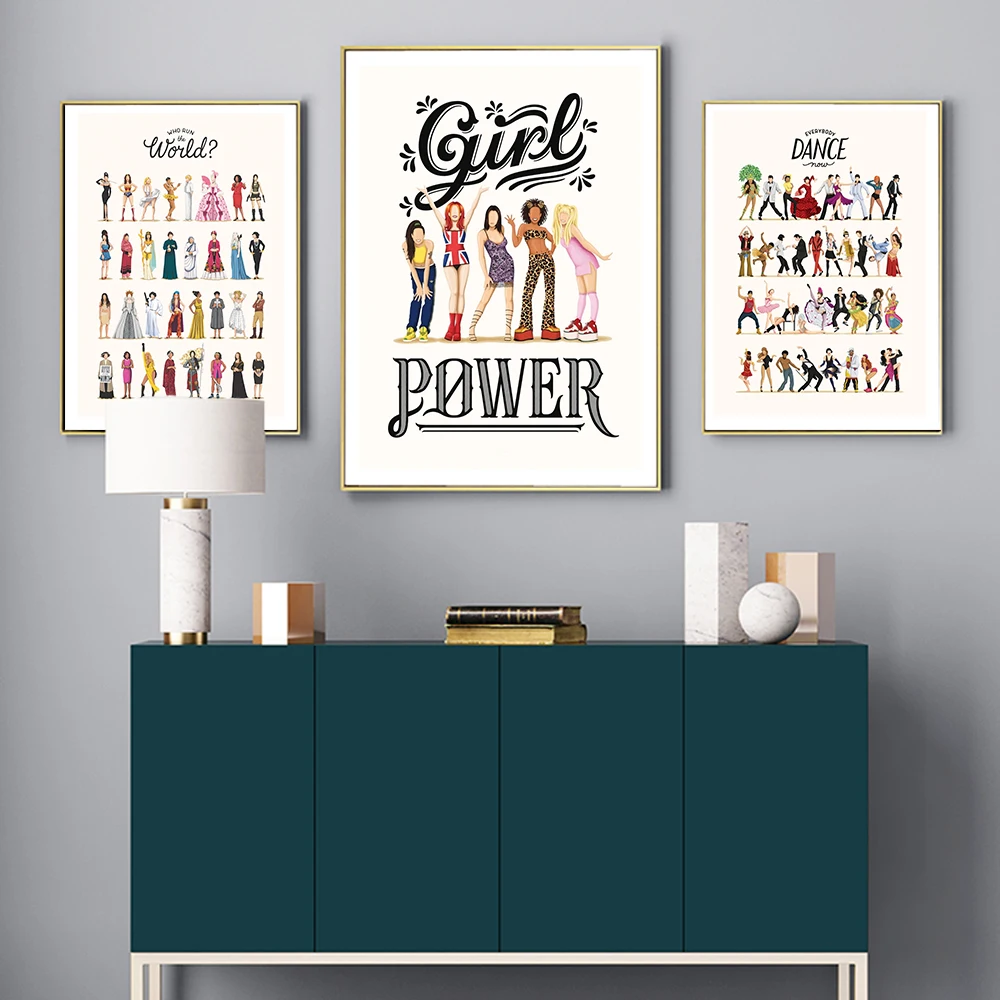 

Painting Modern Who Run the World Music Poster The Future is Female Print Canvas Art Feminism Wall Pictures For Bedroom Decor