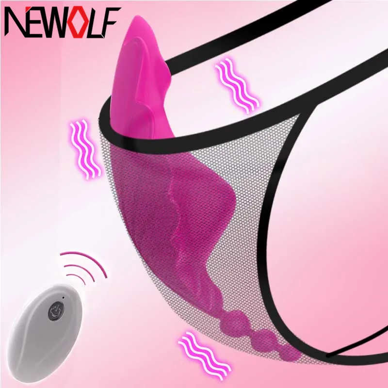 Вибрирующие трусики-бабочки для женщин удаленный вибратор точки G Стимуляция