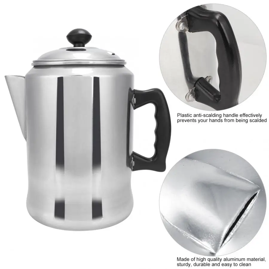 

3000ml Large Capacity Aluminum Milk Tea Coffee Pitcher Pot Jug for Home Coffee Shop New