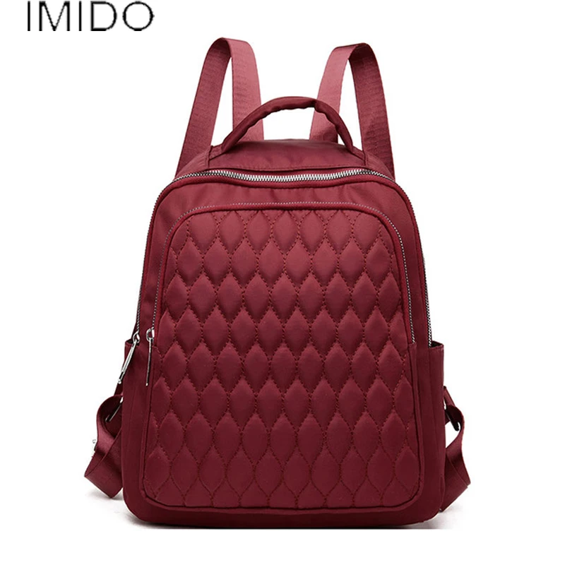 Женский рюкзак из ткани Оксфорд однотонный с защитой от кражи для подростков и