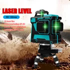 Самонивелирующийся зеленый лазерный уровень, 12 линий, 360 градусов, с кронштейном