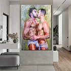 Мужские Плакаты для геев, плакаты для мужчин, обнаженные плакаты, абстрактная картина на стену, живопись для взрослых, сексуальное тело, холст, Декор, подарок для геев, без рамки