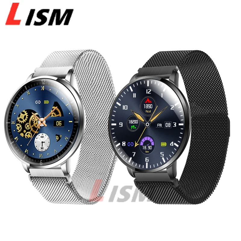 Lism Z58 Full Touch бизнес мужские и женские Смарт часы с монитором сердечного ритма