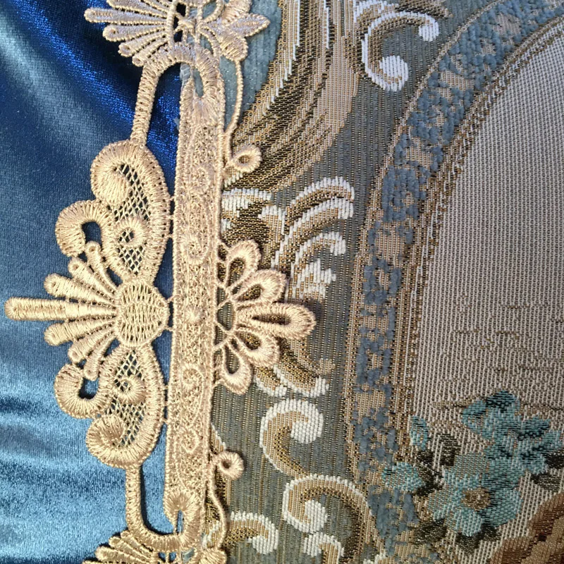 Жаккардовые королевские Роскошные наволочки с цветочным рисунком для дивана