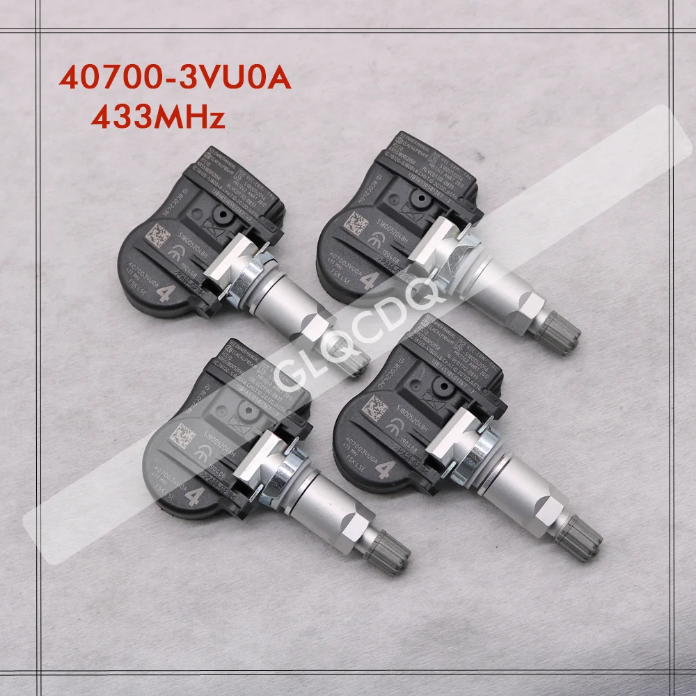 Датчик давления в шинах для 2004-2013 NISSAN NOTE (E11) 40700-3VU0A TPMS 433 МГц 40700-3VU0B 40700-5663R |