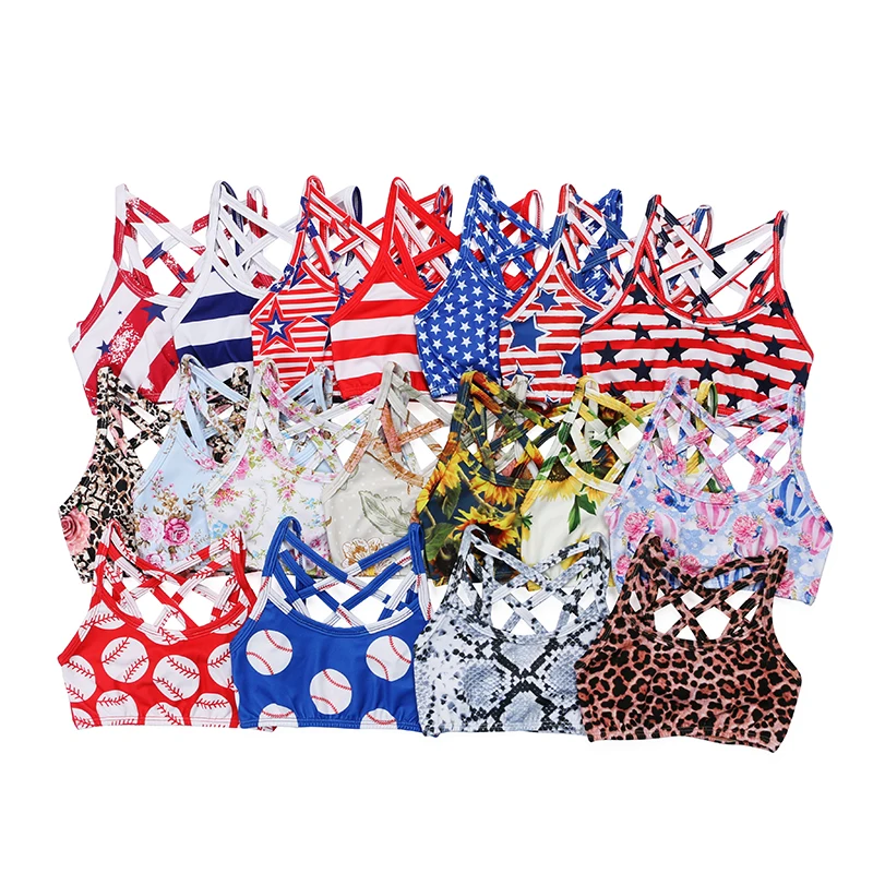 Жилет Kaiya Angel для маленьких девочек одежда без рукавов летние топы с цветочным