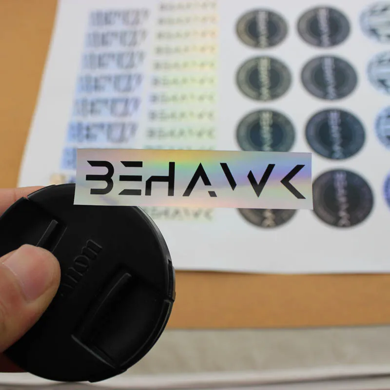 Лидер продаж виниловая голографическая водостойкая вырезанная наклейка