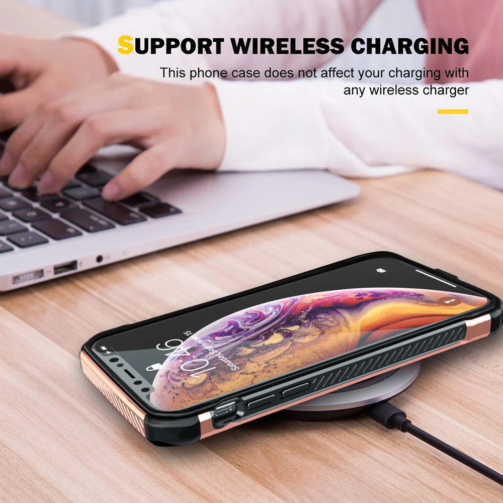 L-FADNUT сверхмощный защитный чехол для iPhone Xr X Xs Max Мягкий силикон и PC бампер задняя