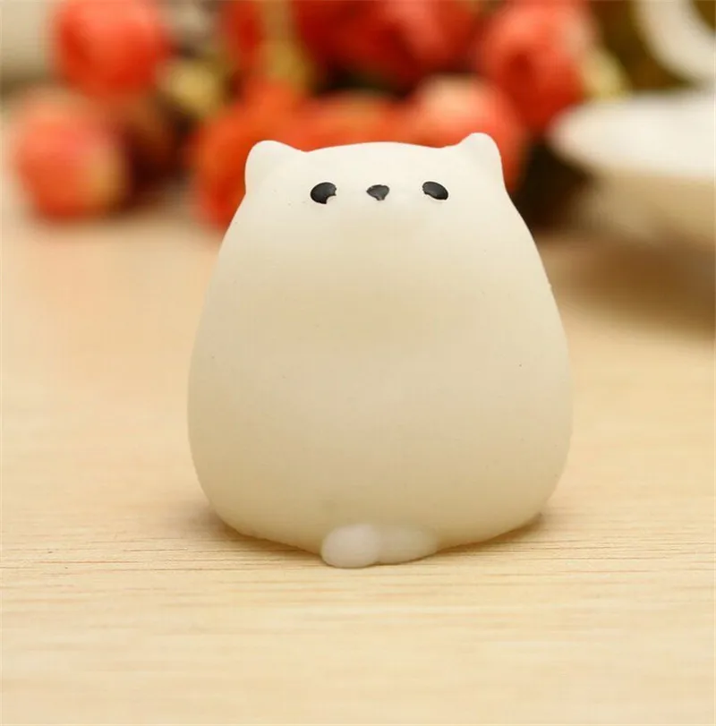 

cat Squishy Slow Rising Kawaii Mini Mochi Bunny Bag Accessories Strap Squeeze Stretchy Cute Pendant Kids Toy Gift 1 PCS
