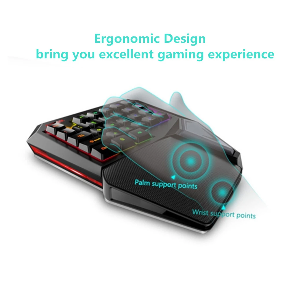 Набор Delux T9 Plus с клавиатурой и мышью M625 проводная мини мышь RGB подсветкой игровая
