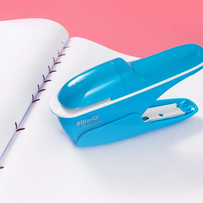 Ручной безопасный мини-степлер без скоб 7 листов для скрепления бумаги бизнеса