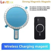2pcs sticker for magsafe for iphone 12 pro max case strong magnetic mag cover wireless charging magnet for iphone 11 xs xr 8 7