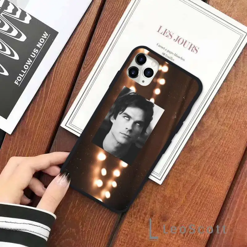 

The Vampire Diaries Stefan Damon Salvatore Phone Case for iPhone 11 12 pro XS MAX 8 7 6 6S Plus X 5S SE 2020 XR Soft silicone