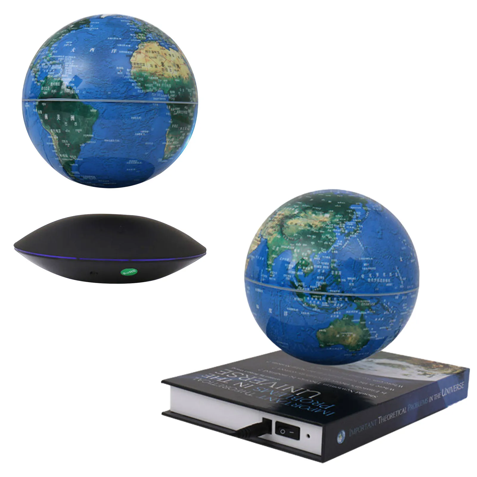 

D Magnetic Levitation Colorful Globe Lamp Night Light 6 Inch Rotating Led Globe Floating Lamp Home Decoration Holiday decent