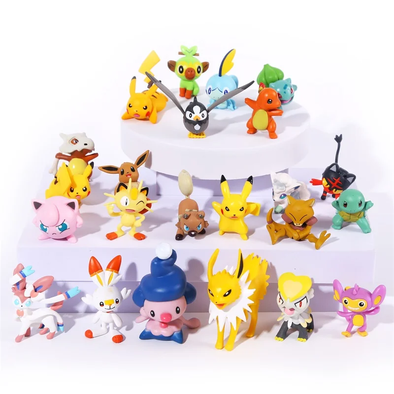 Экшн фигурки TOMY Pokémon Pokemon из ПВХ персонаж Маленький Огненный Дракон монстр Пикачу