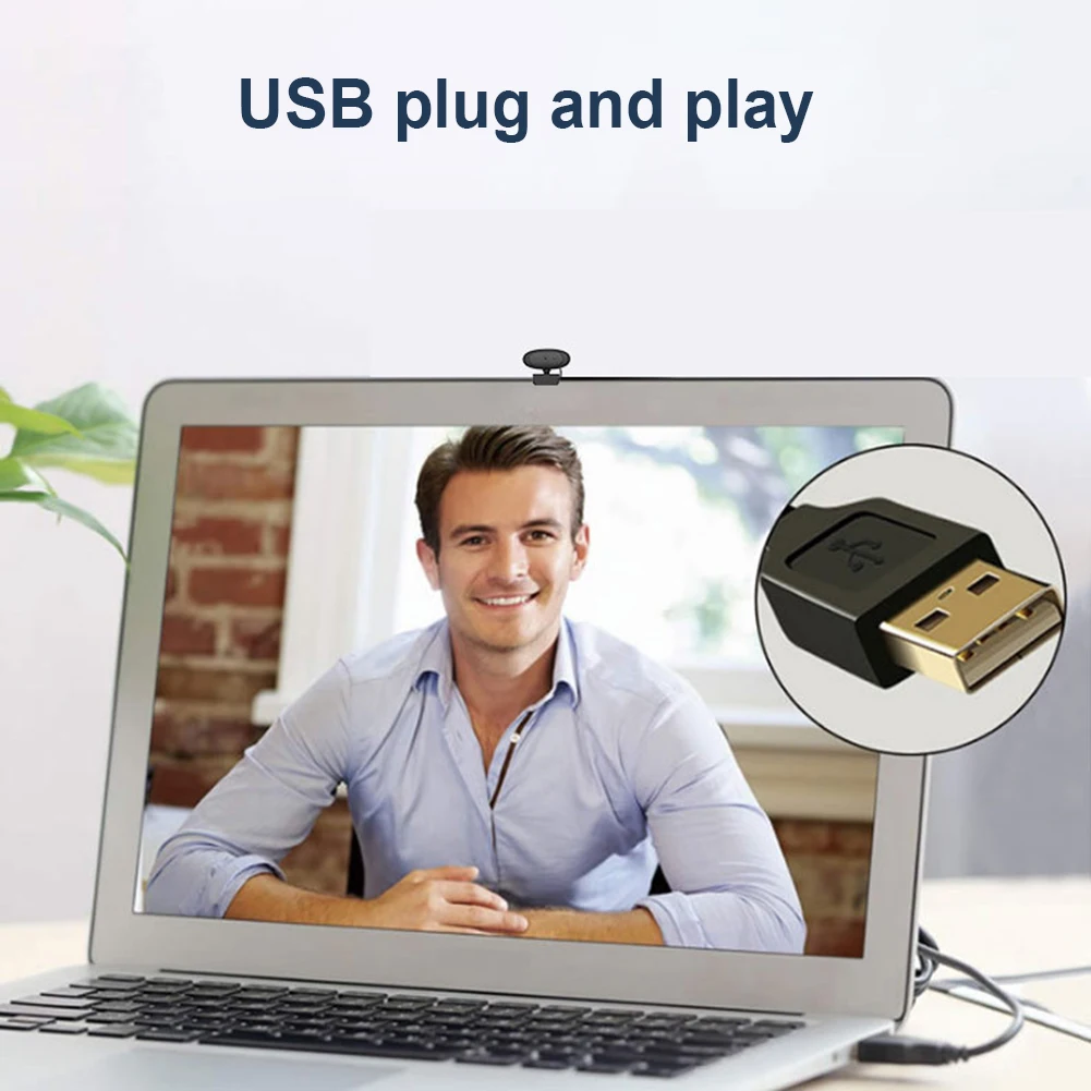 HD 1080P 60FPS Автофокус USB 2 0 веб-камера с микрофоном для живой видеоконференции Дома
